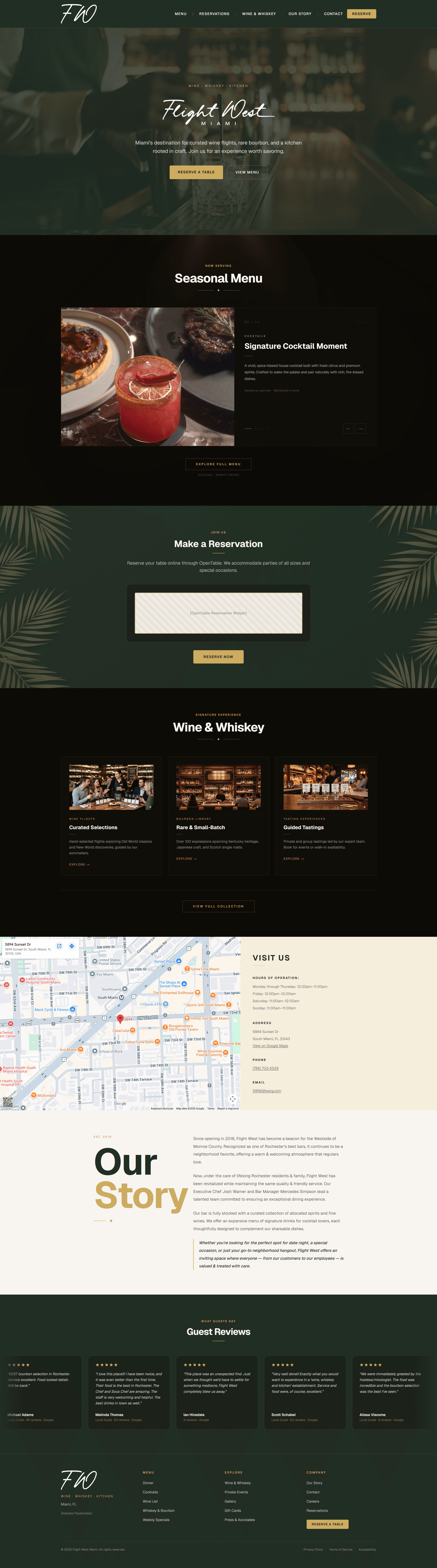 Flight West website screenshot