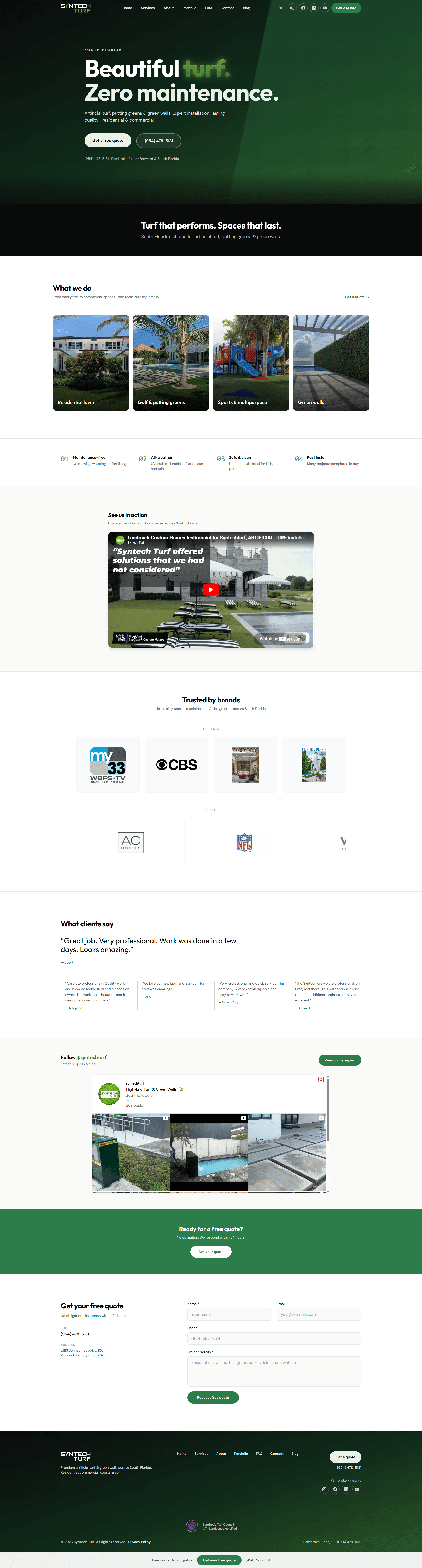 Syntech Seven website screenshot